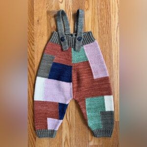 Misha and puff wool overalls 0/6m